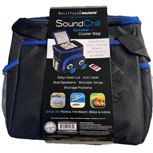 MultiTech Sound Chill Speaker And Cooler Bag For MP3‎ Player New Old Stock Beach